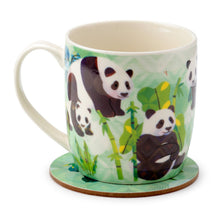 Load image into Gallery viewer, Panda Gift -Porcelain Mug &amp; Coaster Set