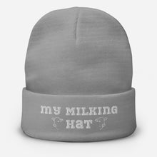 Load image into Gallery viewer, Farmers Gift -Winter Warm, Embroidered Hat for Dairy Farmers 