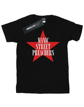 Load image into Gallery viewer, Manic Street Preachers Men&#39;s Red Star T-Shirt Large Black