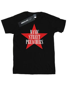 Manic Street Preachers Men's Red Star T-Shirt Large Black