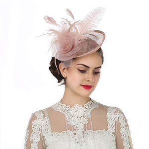 Flower Feather Headband Fascinator - Wedding Hat | j and p hats
