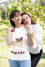 Load image into Gallery viewer, Super cute pug Tshirt for women, men and kids.