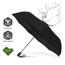 Load image into Gallery viewer, Repel Umbrella Windproof Travel Umbrella - Compact, Light, Automatic, Strong and Portable - Wind Resistant, Small Folding Backpack Umbrella for Rain - Men and Women