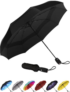 Repel Umbrella Windproof Travel Umbrella - Compact, Light, Automatic, Strong and Portable - Wind Resistant, Small Folding Backpack Umbrella for Rain - Men and Women