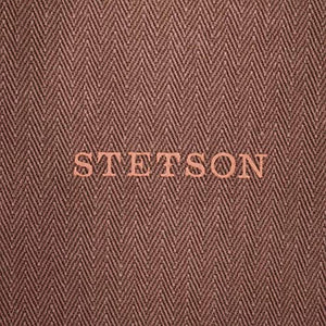 Stetson Leather Burney Hatteras Sports Beanie Flat Cap (XL/60-61 - Brown)