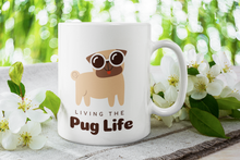 Load image into Gallery viewer, Pug dog ceramic mug 11oz  White | J and P Hats