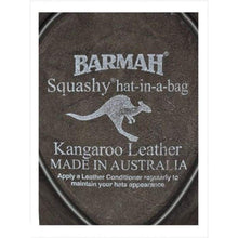 Load image into Gallery viewer, Barmah Leather Hat 1019 Sundowner Kangaroo Leather Black-J and p hats -