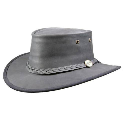 Barmah Leather Hat 1060 Bronco Black-J and p hats -