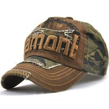 Load image into Gallery viewer, Jamont Cammo Style Baseball Cap One Size Fits All-J and p hats -