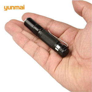 Mini LED Flashlight ZOOM 7W Waterproof  LED Zoomable  Torch AAA Battery-J and p hats -