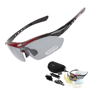 Polarised Glasses With 5 Interchangeable Lenses Ideal For Cycling-J and p hats -