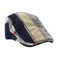 Load image into Gallery viewer, Flat Cap for Men - mens Patchwork Flat Cap