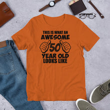 Load image into Gallery viewer, 50th Birthday T shirt | j and p hats