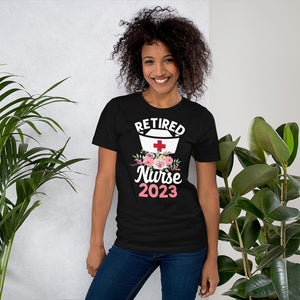Nurse Retirement Gift  2023 T-Shirt | j and p hats 
