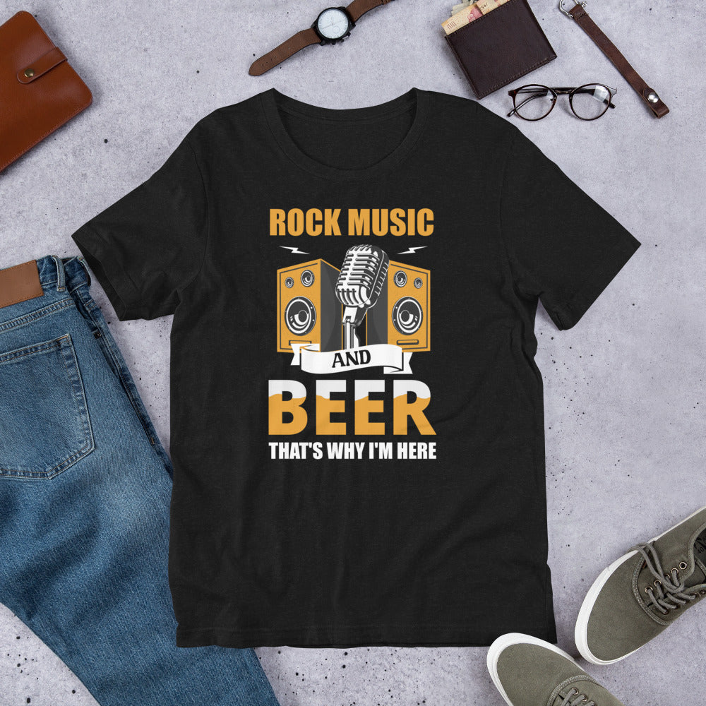 Rock Music And Beer T shirt - j and p hats 