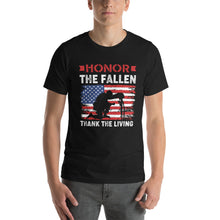 Load image into Gallery viewer, Honoring The Fallen Thank The Living Shirt, Memorial Day 2022 Tee, Veteran&#39;s Da | j and p hats 