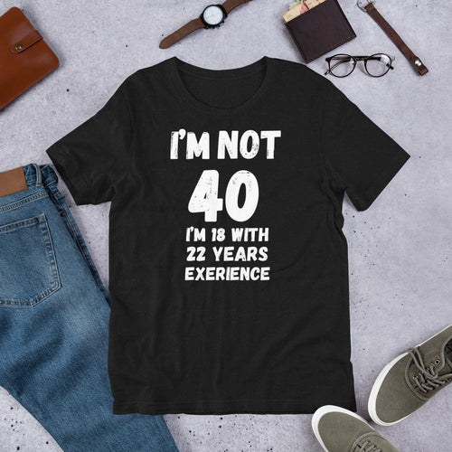 40th Birthday Gift Printed T shirt | j and p hats 