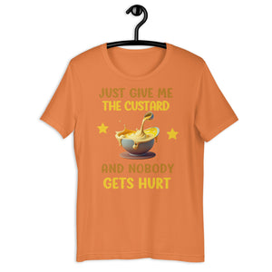 Custard Gift - Funny Food T shirt - j and p hats 