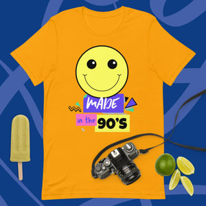 Made In The 90s Fun Smiley Face T Shirt | J and p hats