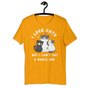 I love cats but can’t eat a whole one | j and p hats 
