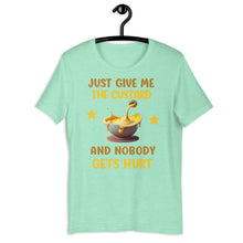 Load image into Gallery viewer, Custard Gift - Funny Food T shirt - j and p hats 