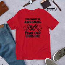 Load image into Gallery viewer, 50th Birthday T shirt | j and p hats