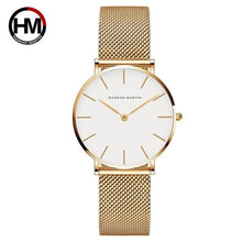 Load image into Gallery viewer, Women Stainless Steel Mesh Rose Gold Ladies Watch - J and p hats Women Stainless Steel Mesh Rose Gold Ladies Watch